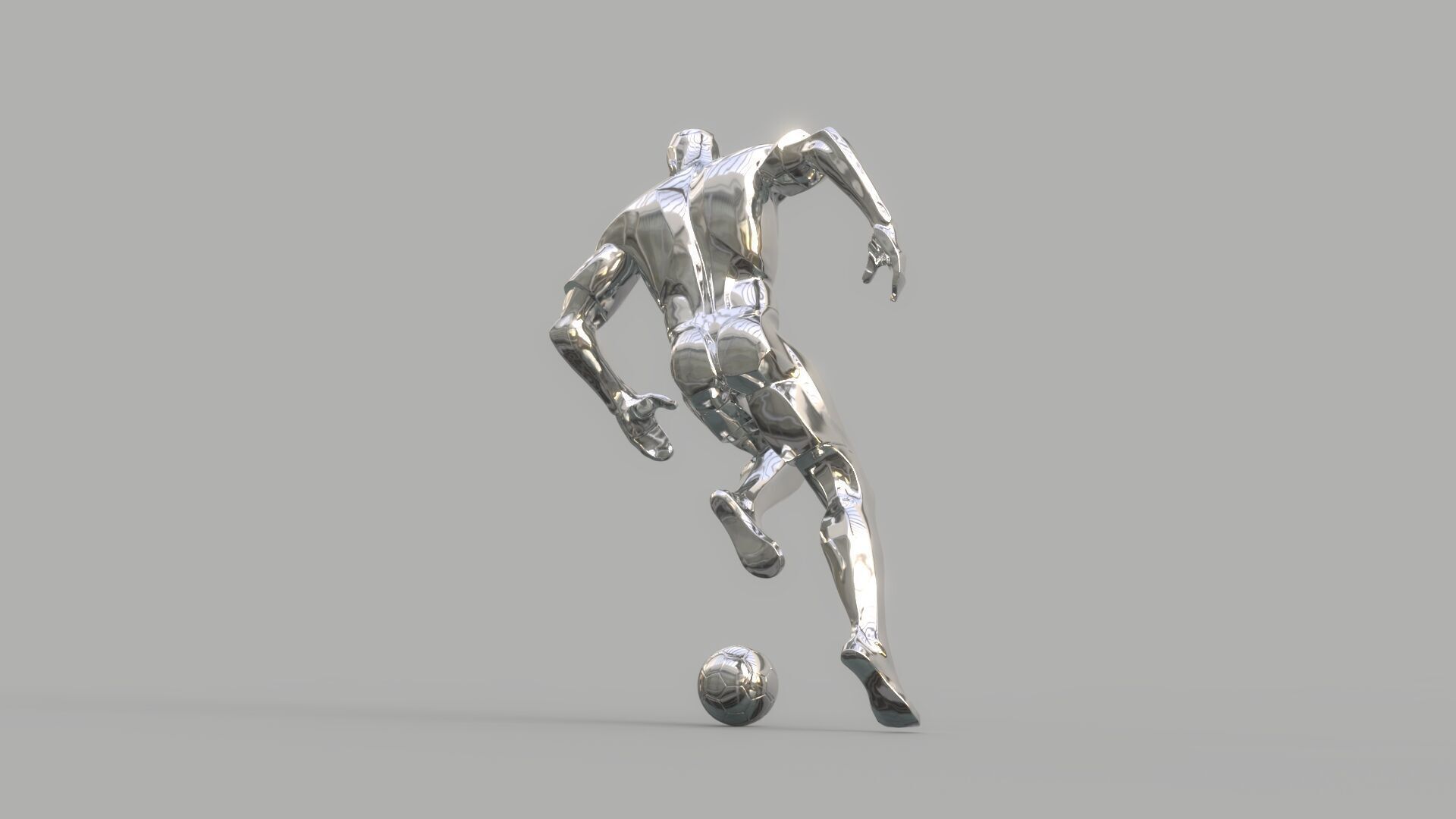 Soccer player 3D model_7