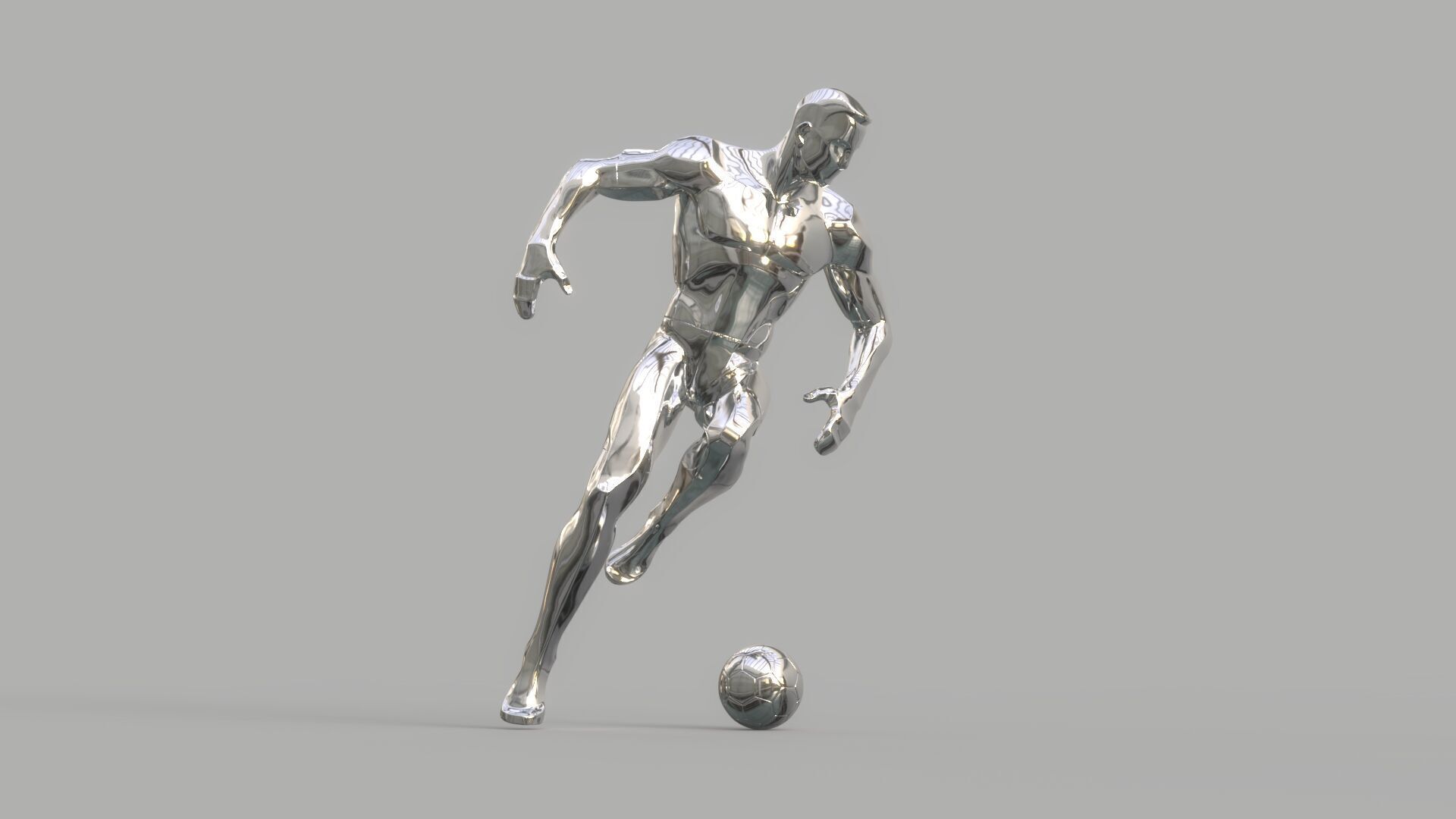 Soccer player 3D model_1