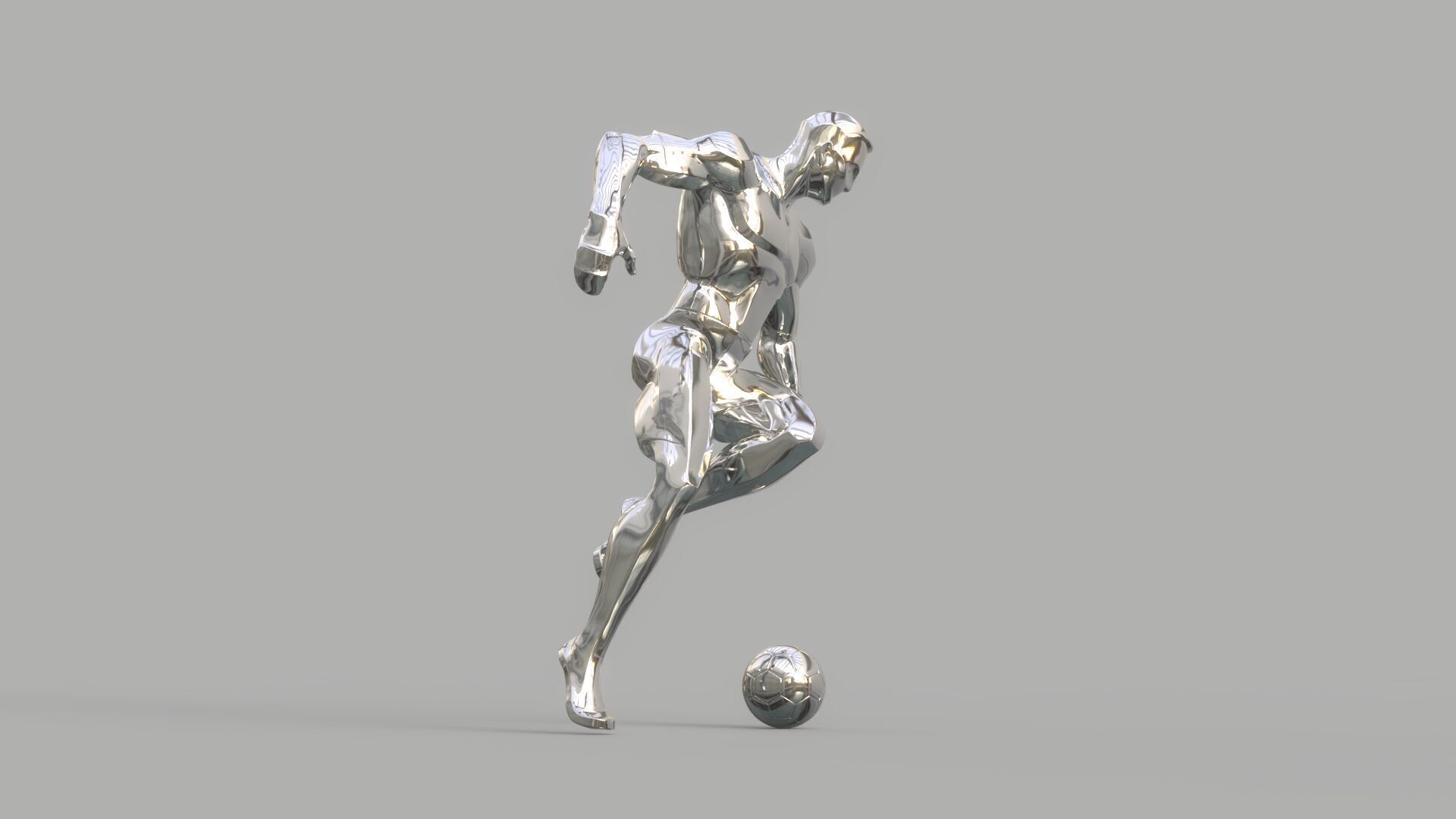 Soccer player 3D model_9