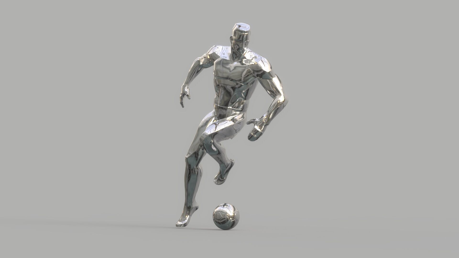 Soccer player 3D model_3
