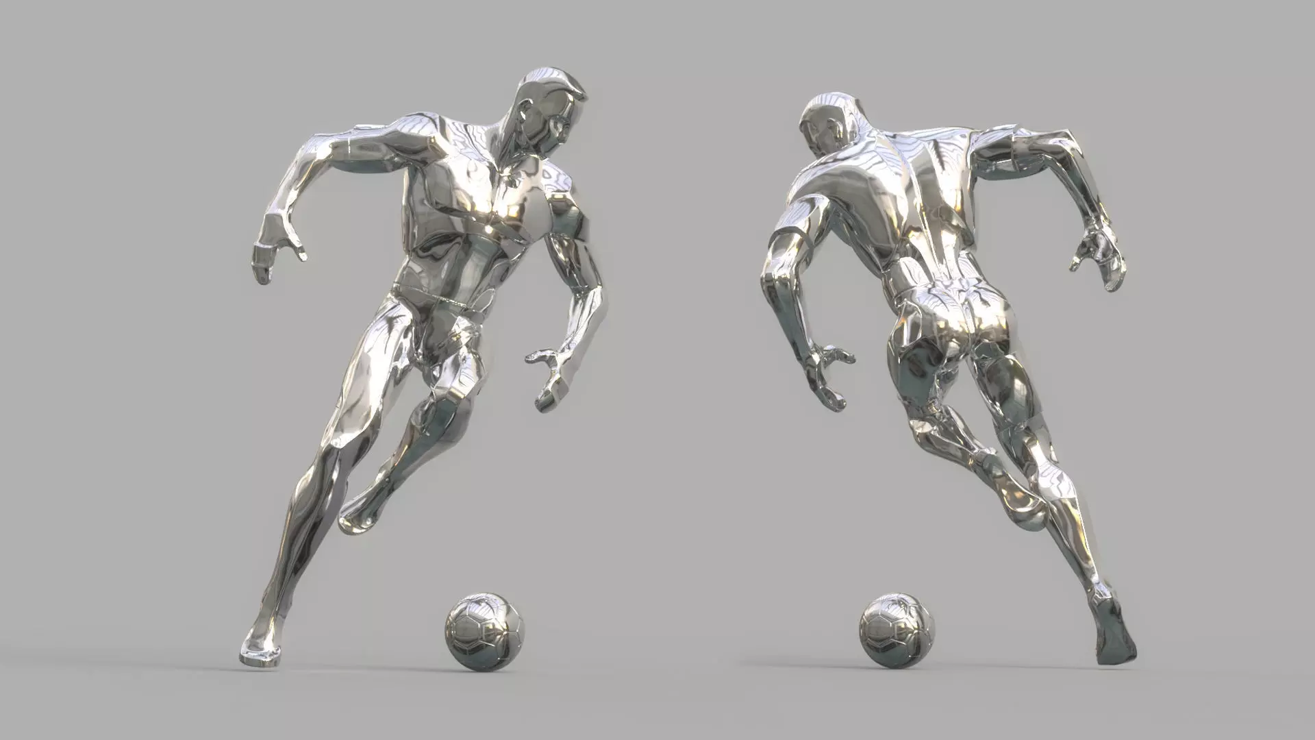 Soccer player 3D model_0
