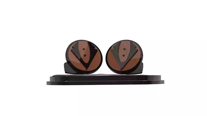 Spy Style Suit Cufflink 3D model