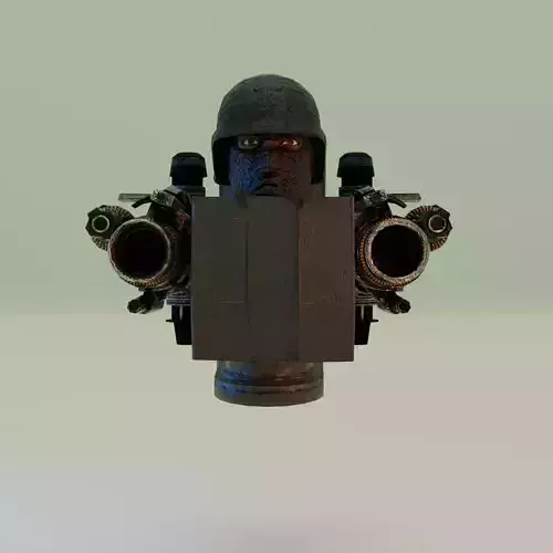 jetpack balaclava laser skibidi toilet 3D model