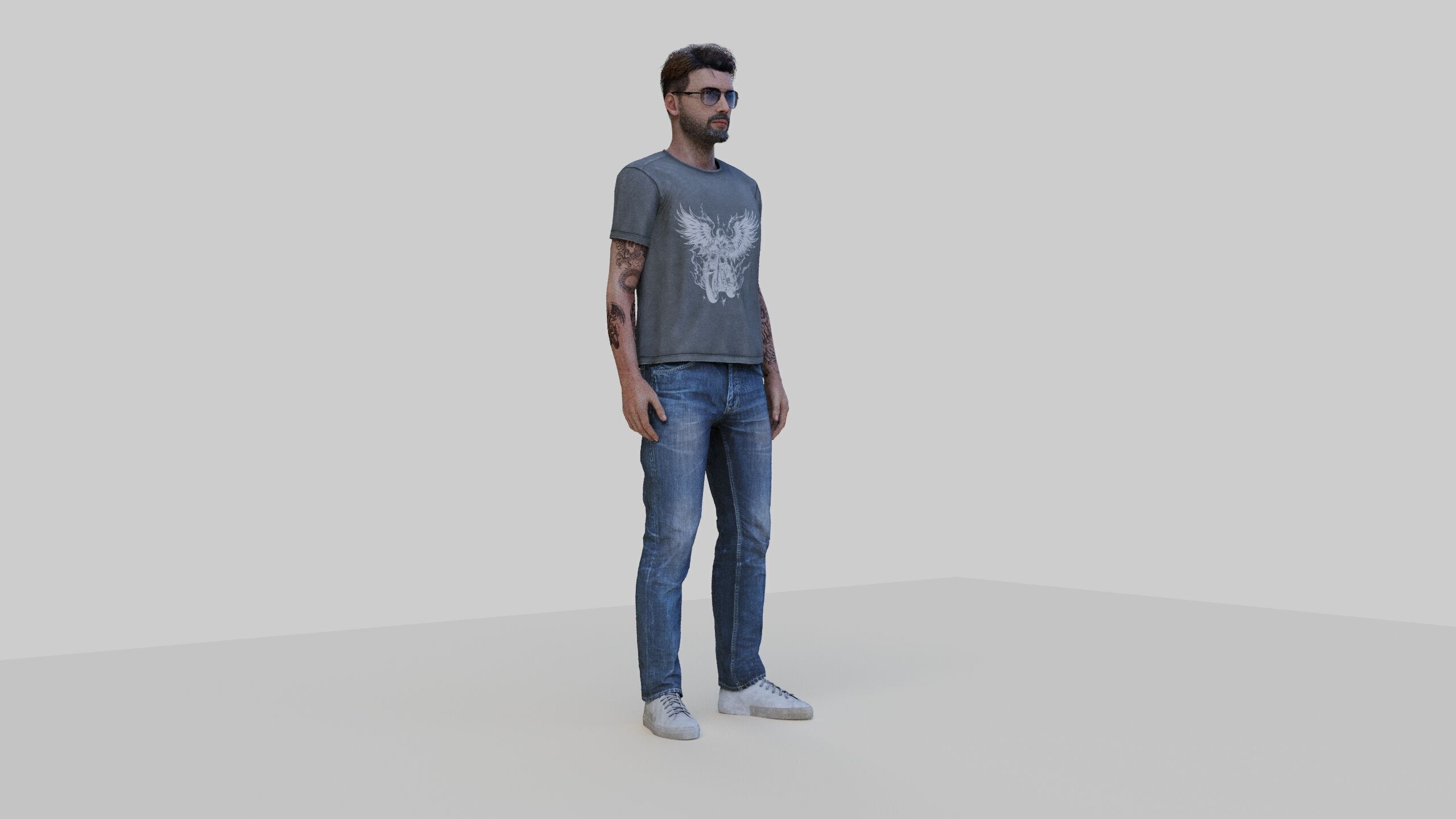 Stylized Rigged Man - 3ds Max Character 3D model_2