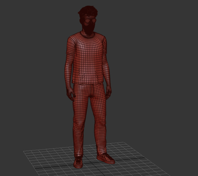Stylized Rigged Man - 3ds Max Character 3D model_9