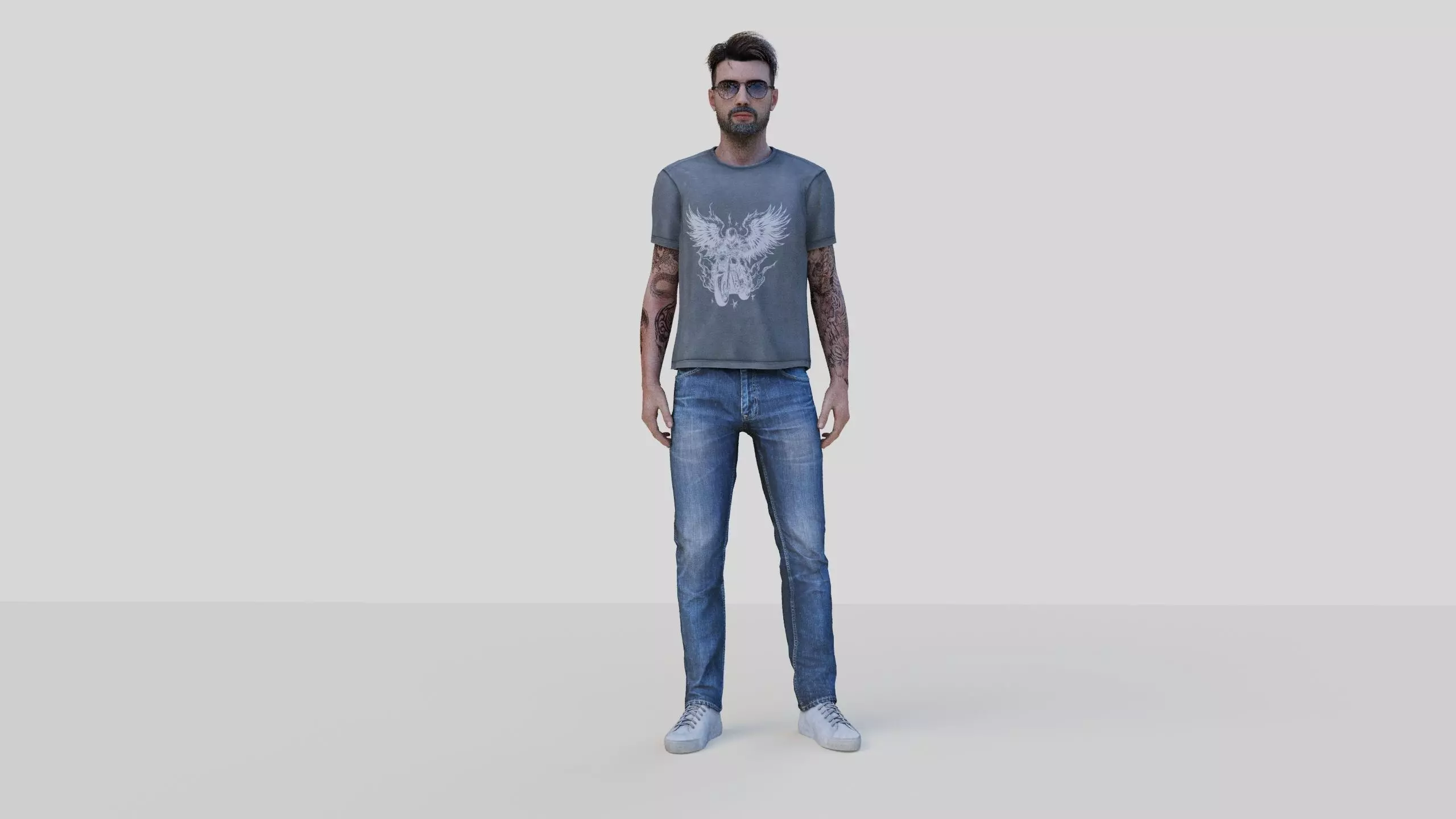 Stylized Rigged Man - 3ds Max Character 3D model_0