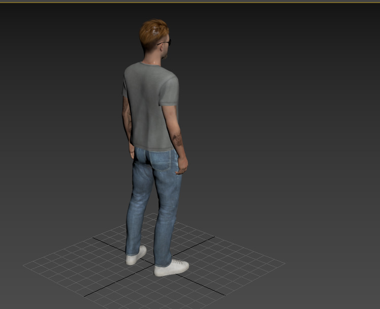 Stylized Rigged Man - 3ds Max Character 3D model_8