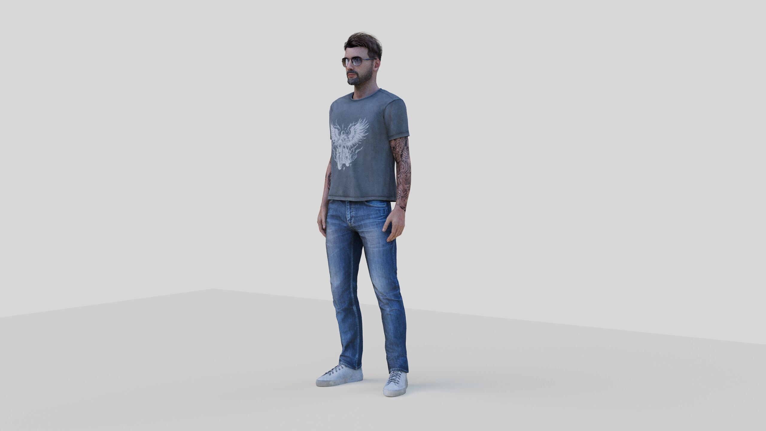 Stylized Rigged Man - 3ds Max Character 3D model_4