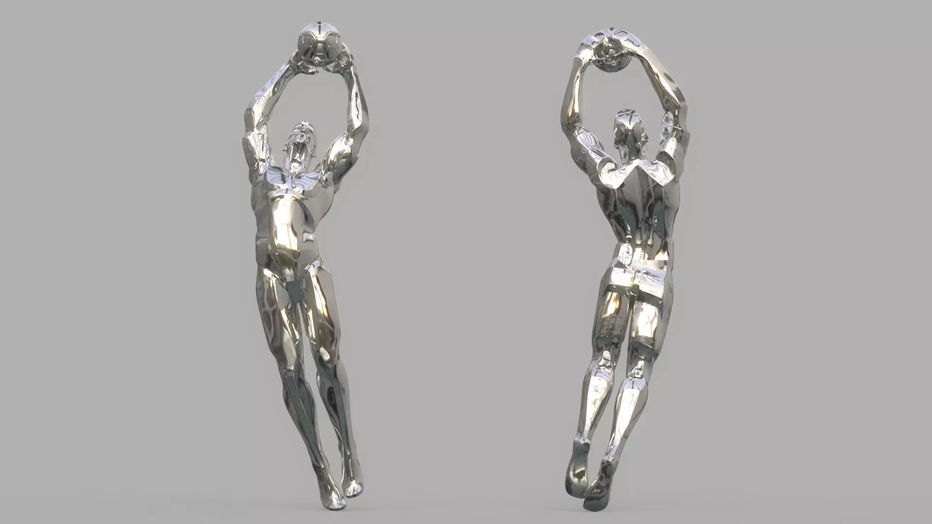 Soccer player 3D model_0