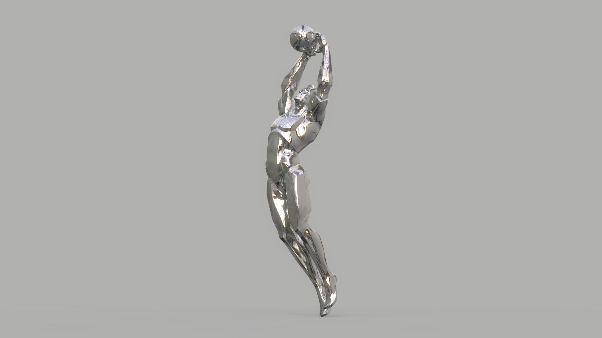 Soccer player 3D model_2