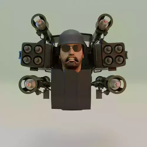 multi  rocketeer skibidi toilet 3D model