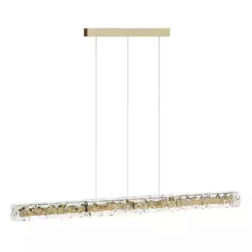 Lighting fixture with linear crystal