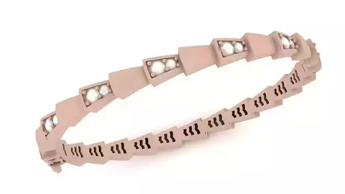 Bracelet 0035 - Snake 3D print model