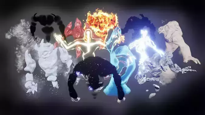 Elementals mega pack 3D Model Collection