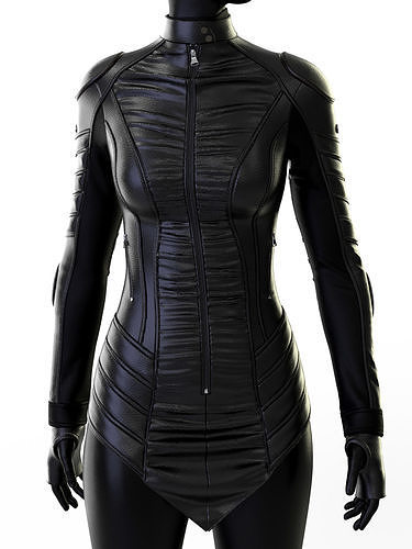 Biker Dress Low-poly 3D model