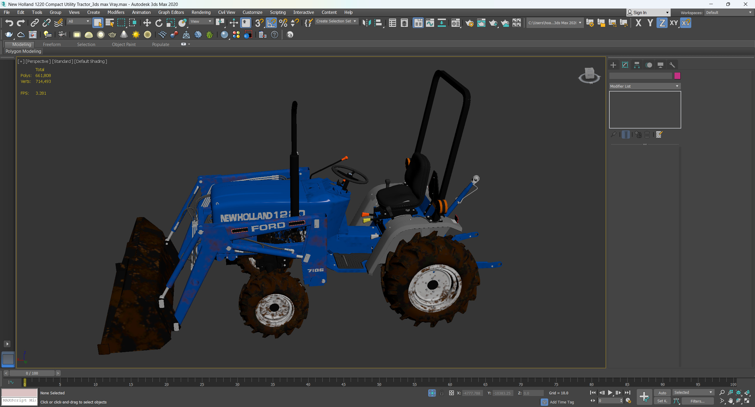 New Holland 1220 Compact Utility Tractor 3D model_23