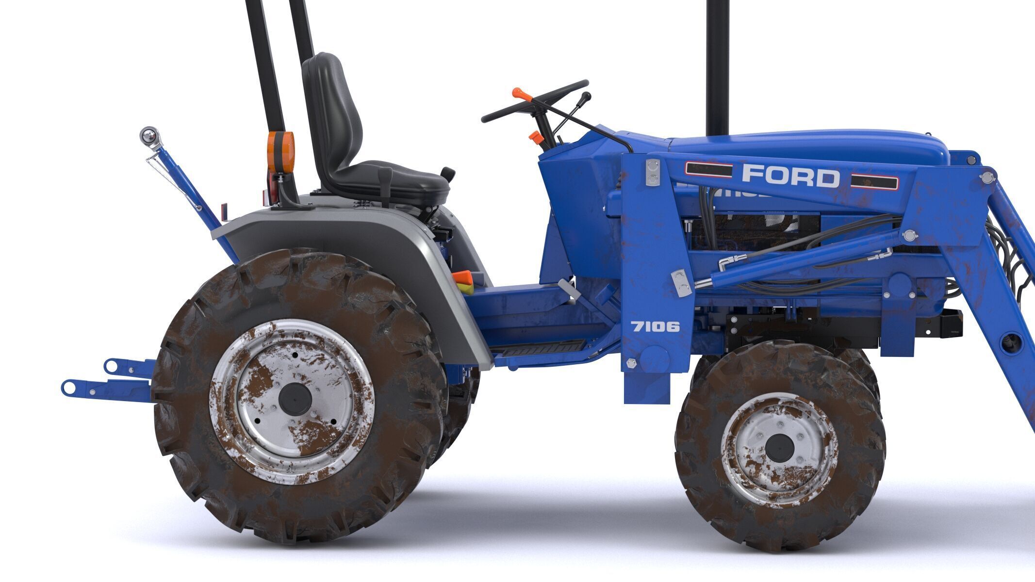 New Holland 1220 Compact Utility Tractor 3D model_14