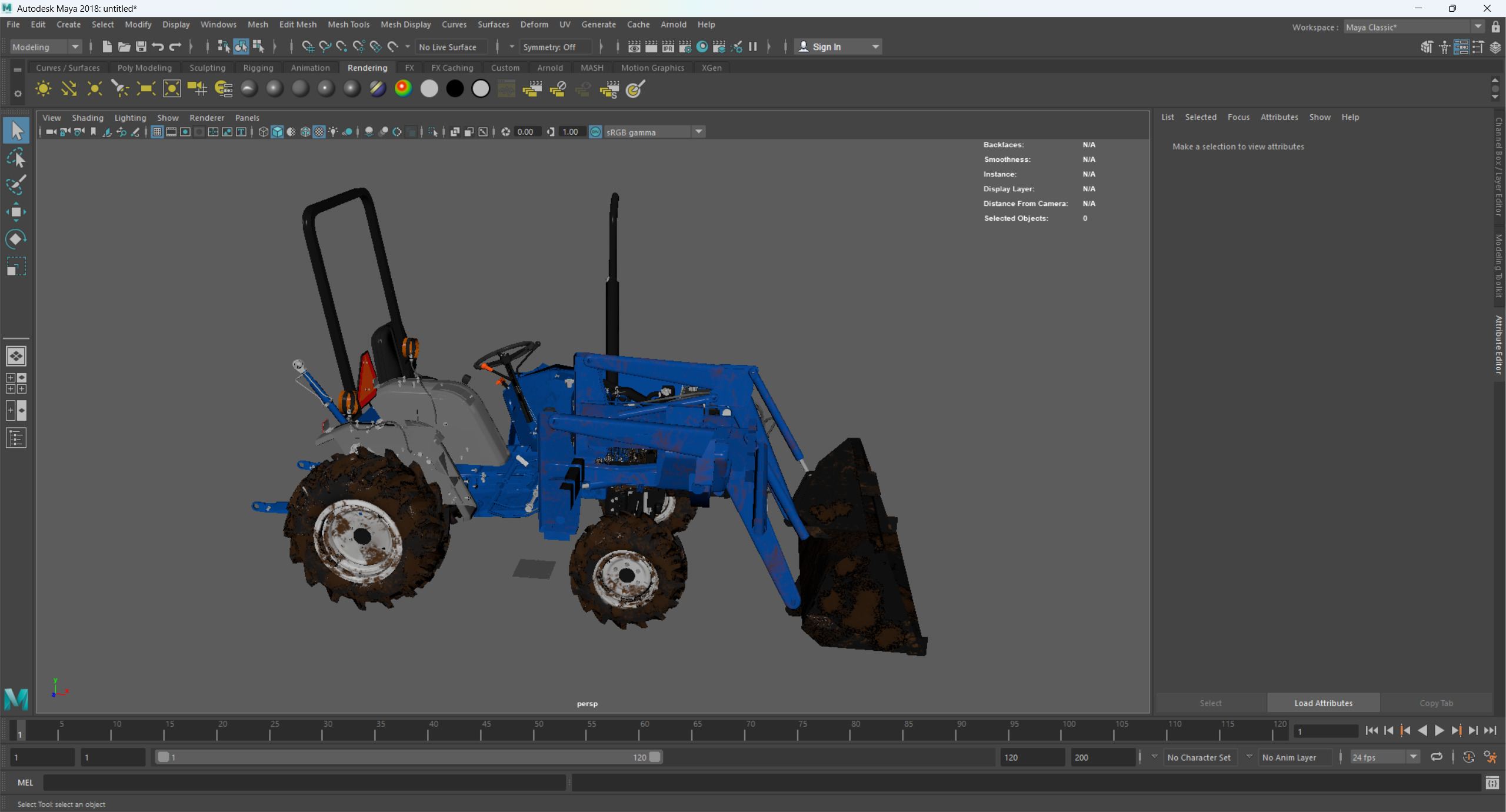 New Holland 1220 Compact Utility Tractor 3D model_25
