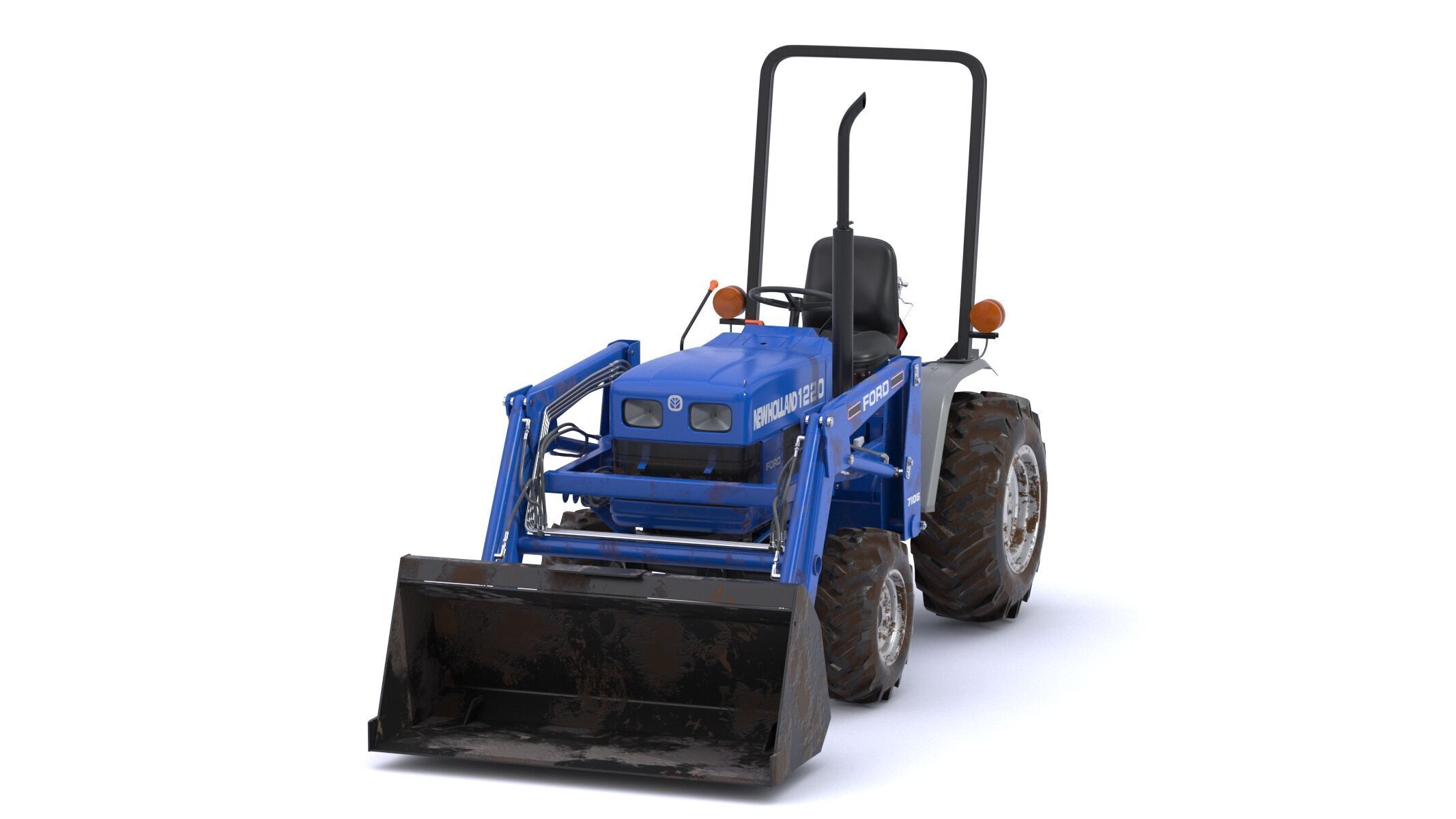 New Holland 1220 Compact Utility Tractor 3D model_5
