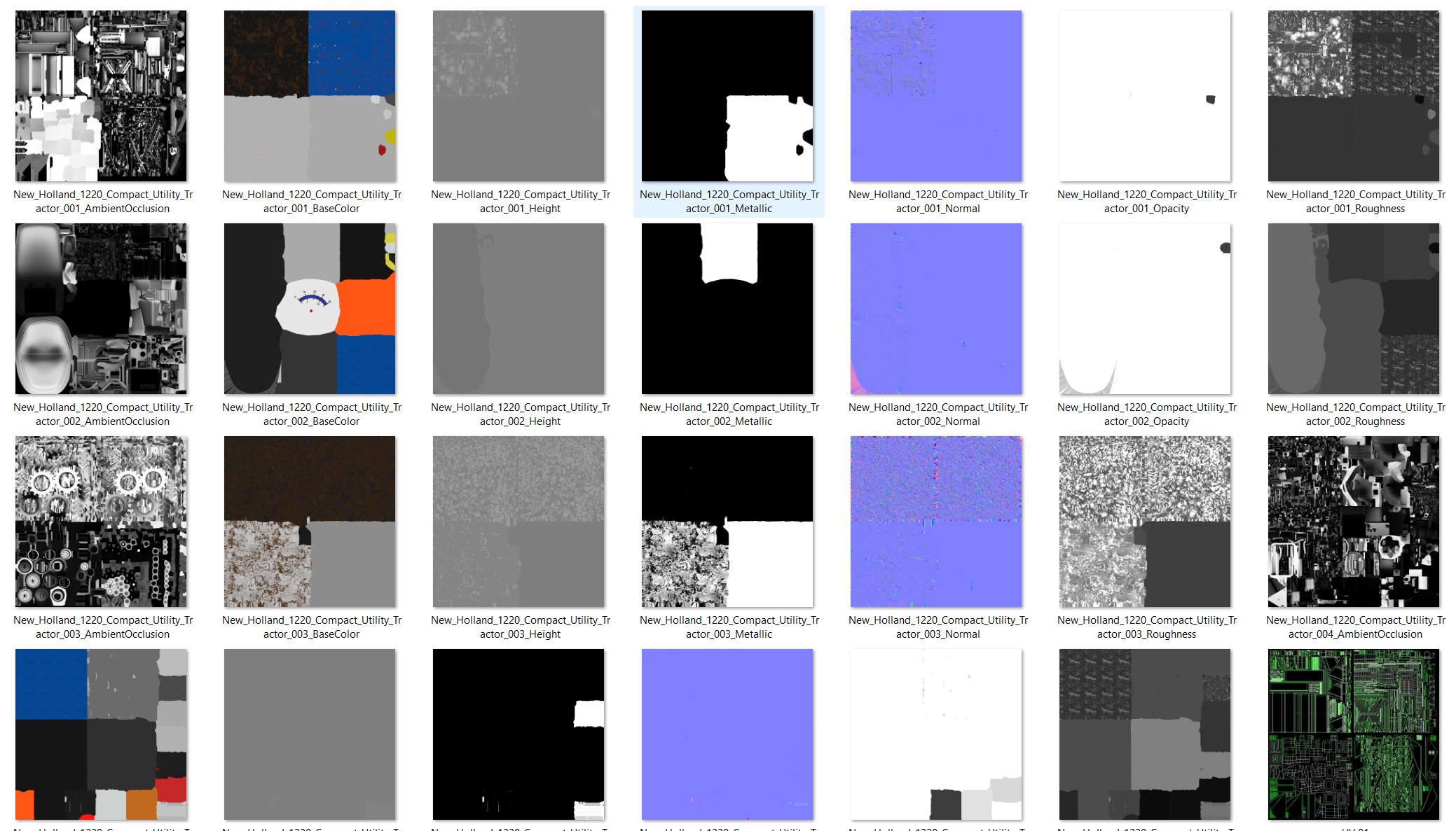 New Holland 1220 Compact Utility Tractor 3D model_22