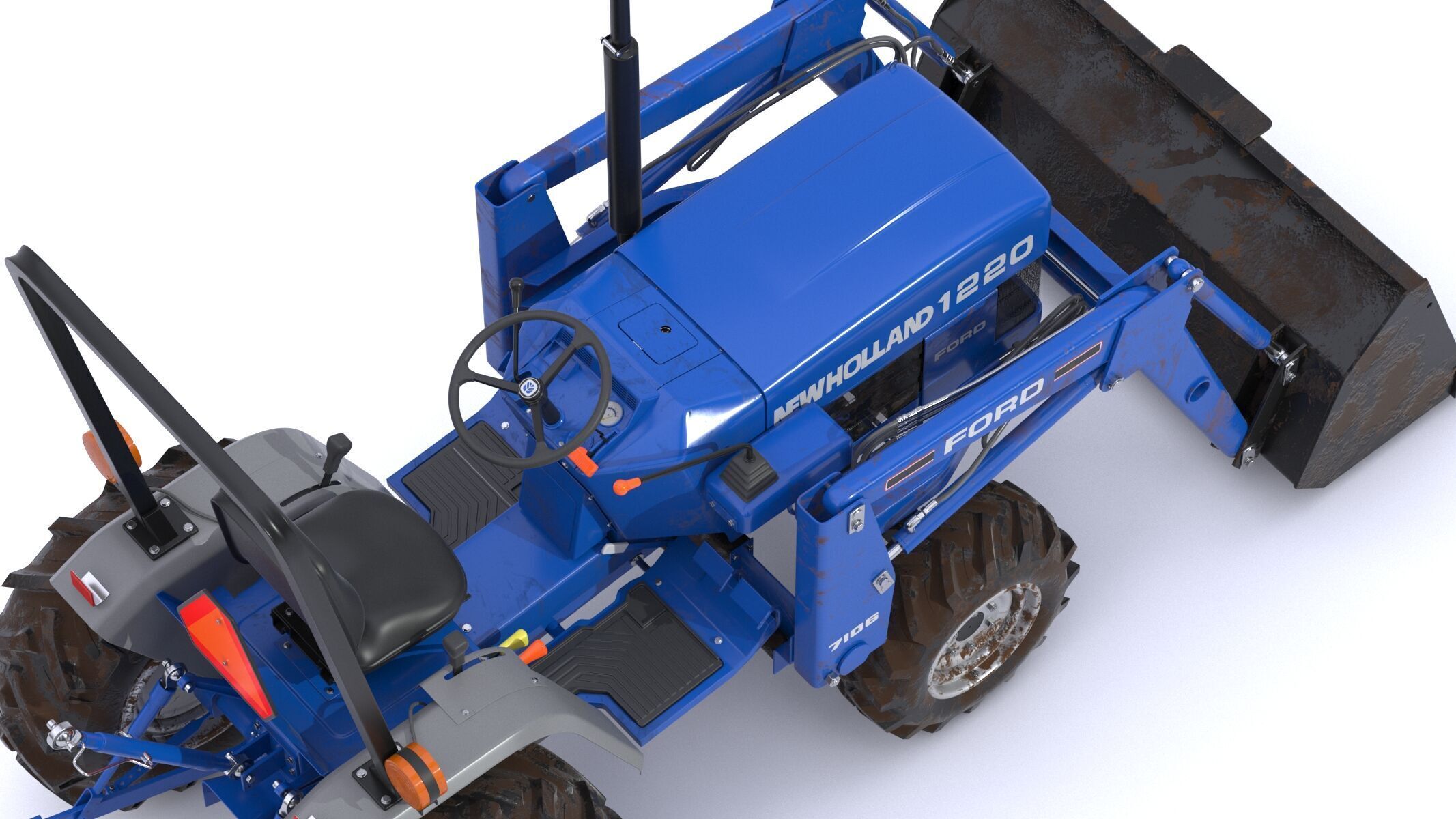 New Holland 1220 Compact Utility Tractor 3D model_13
