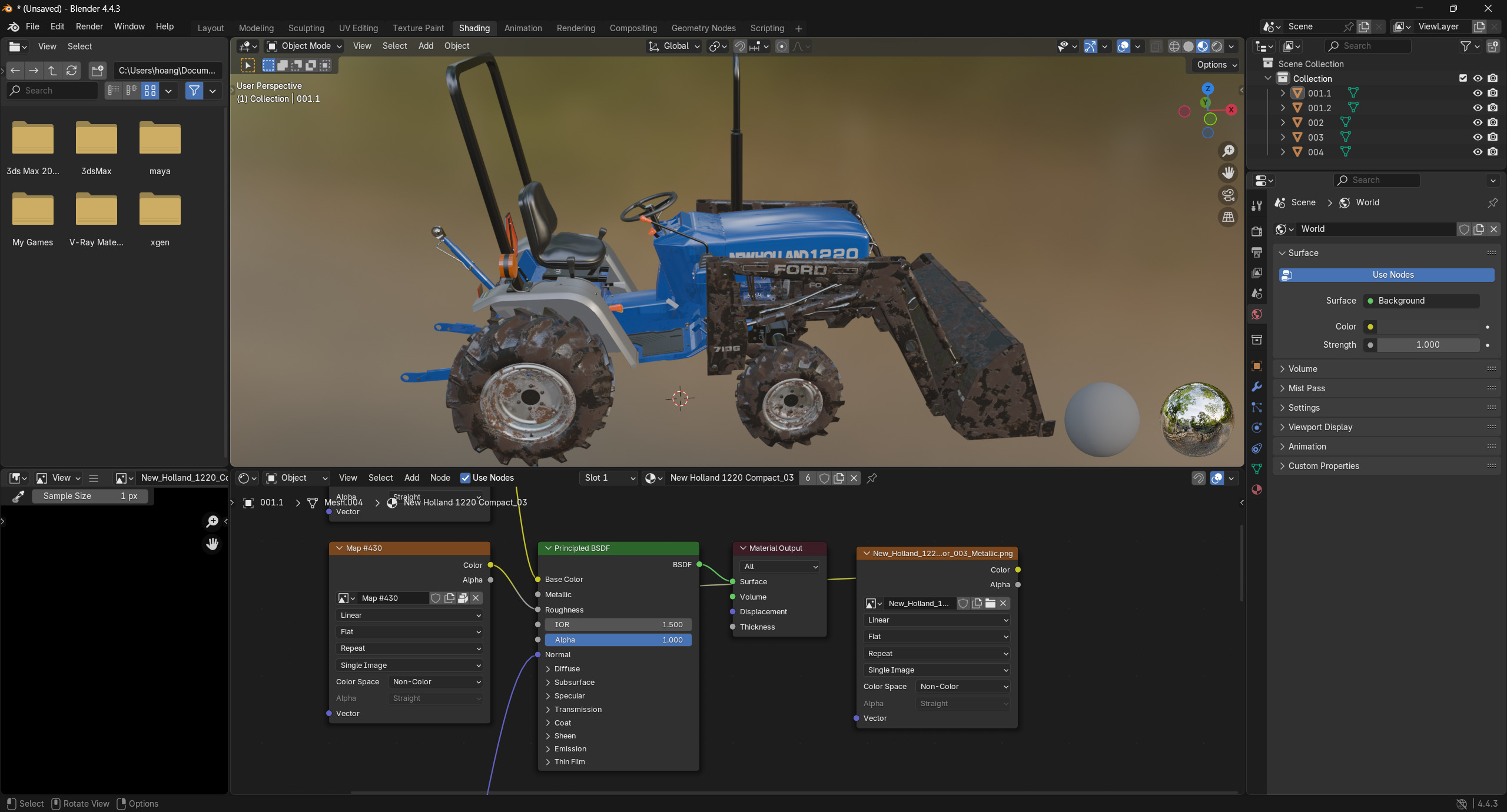 New Holland 1220 Compact Utility Tractor 3D model_24