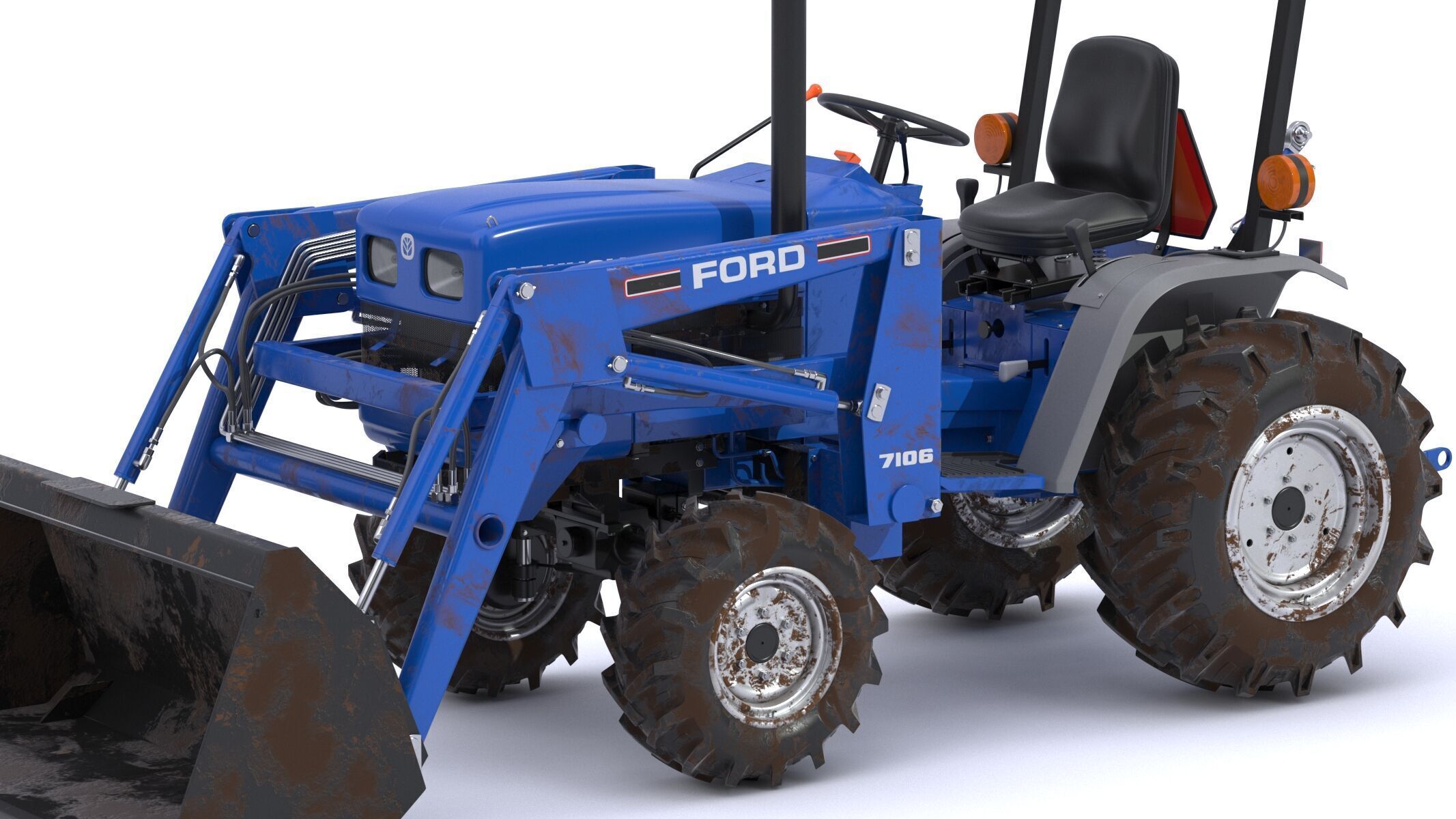 New Holland 1220 Compact Utility Tractor 3D model_8