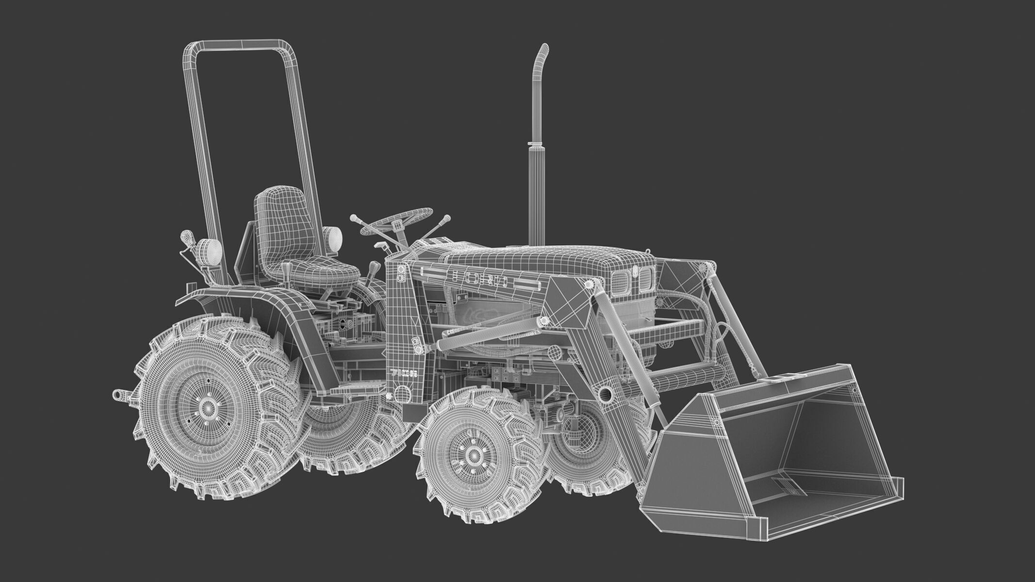 New Holland 1220 Compact Utility Tractor 3D model_11