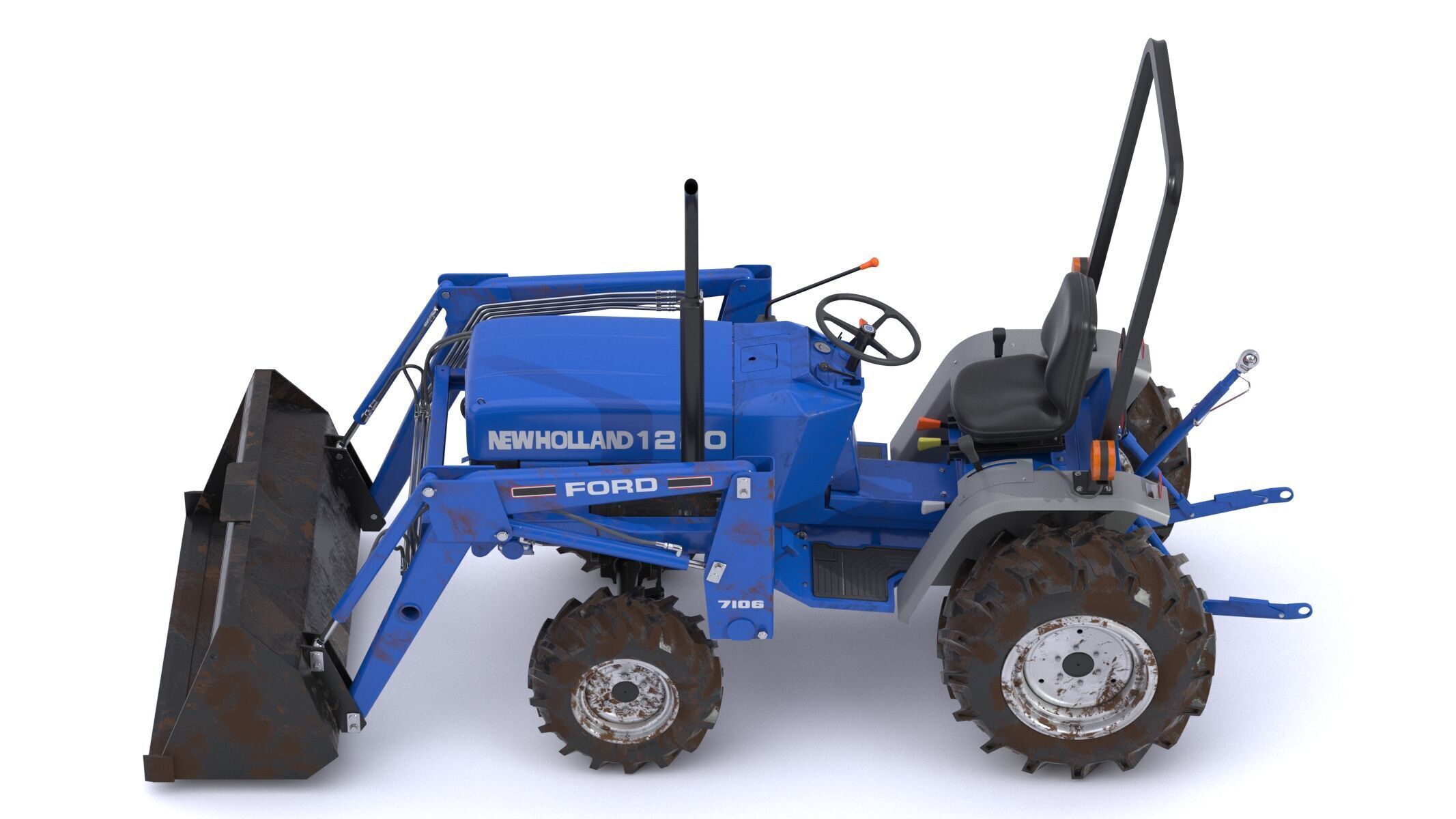 New Holland 1220 Compact Utility Tractor 3D model_16