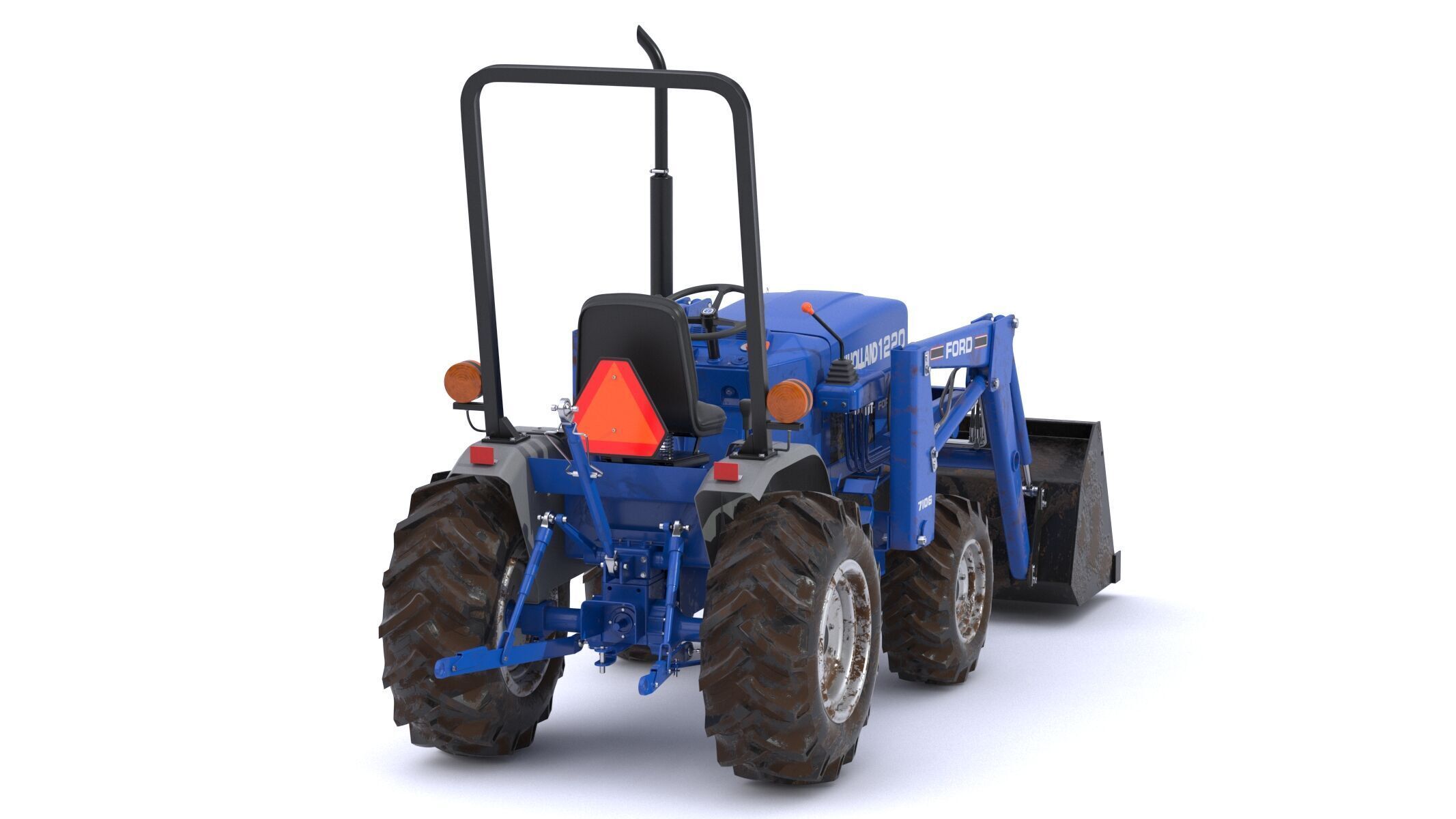 New Holland 1220 Compact Utility Tractor 3D model_4