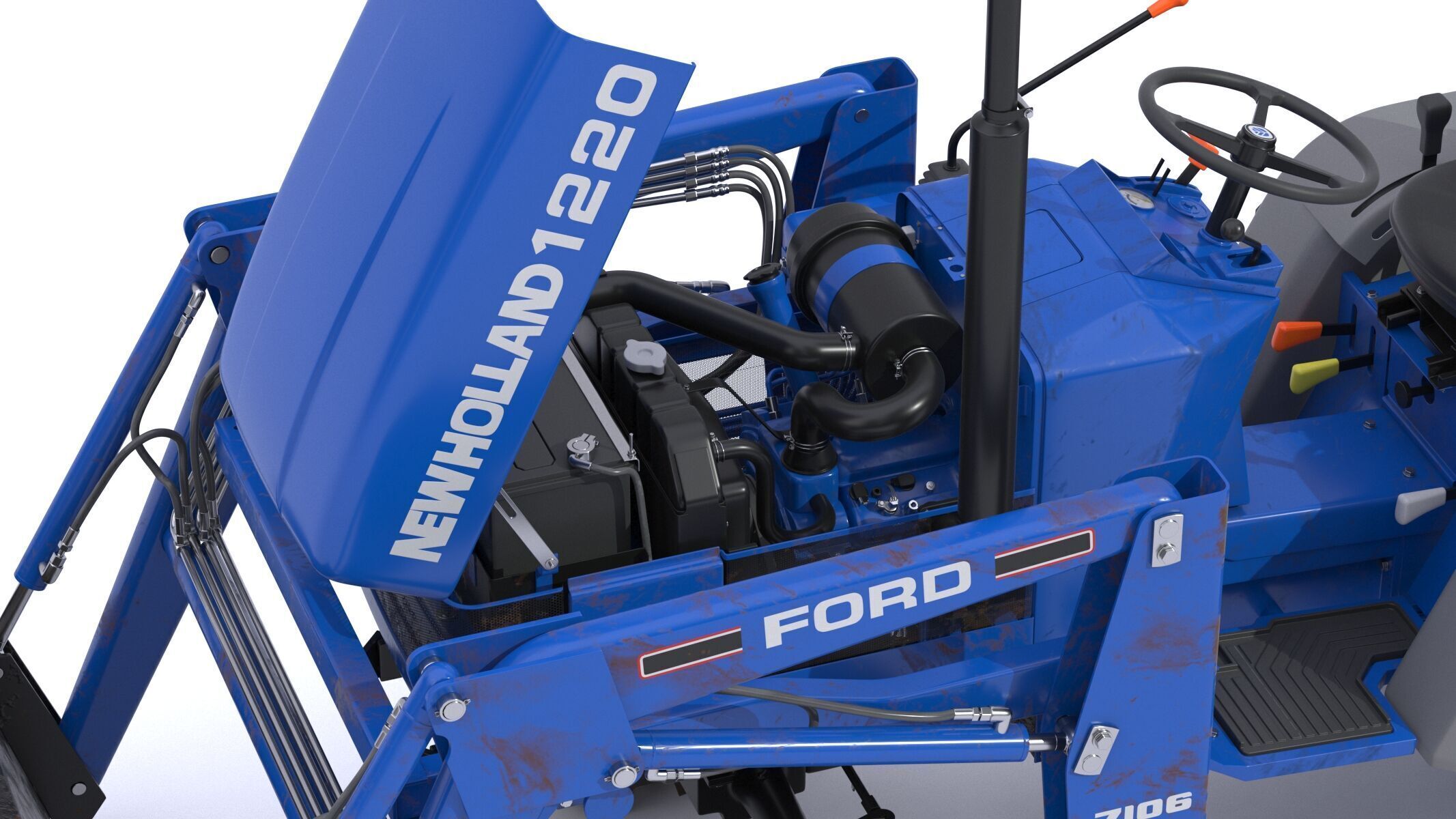 New Holland 1220 Compact Utility Tractor 3D model_18