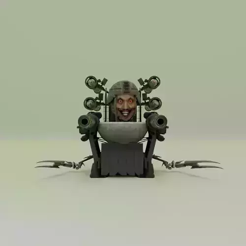 rocket laser claw skibidi toilet 3D model