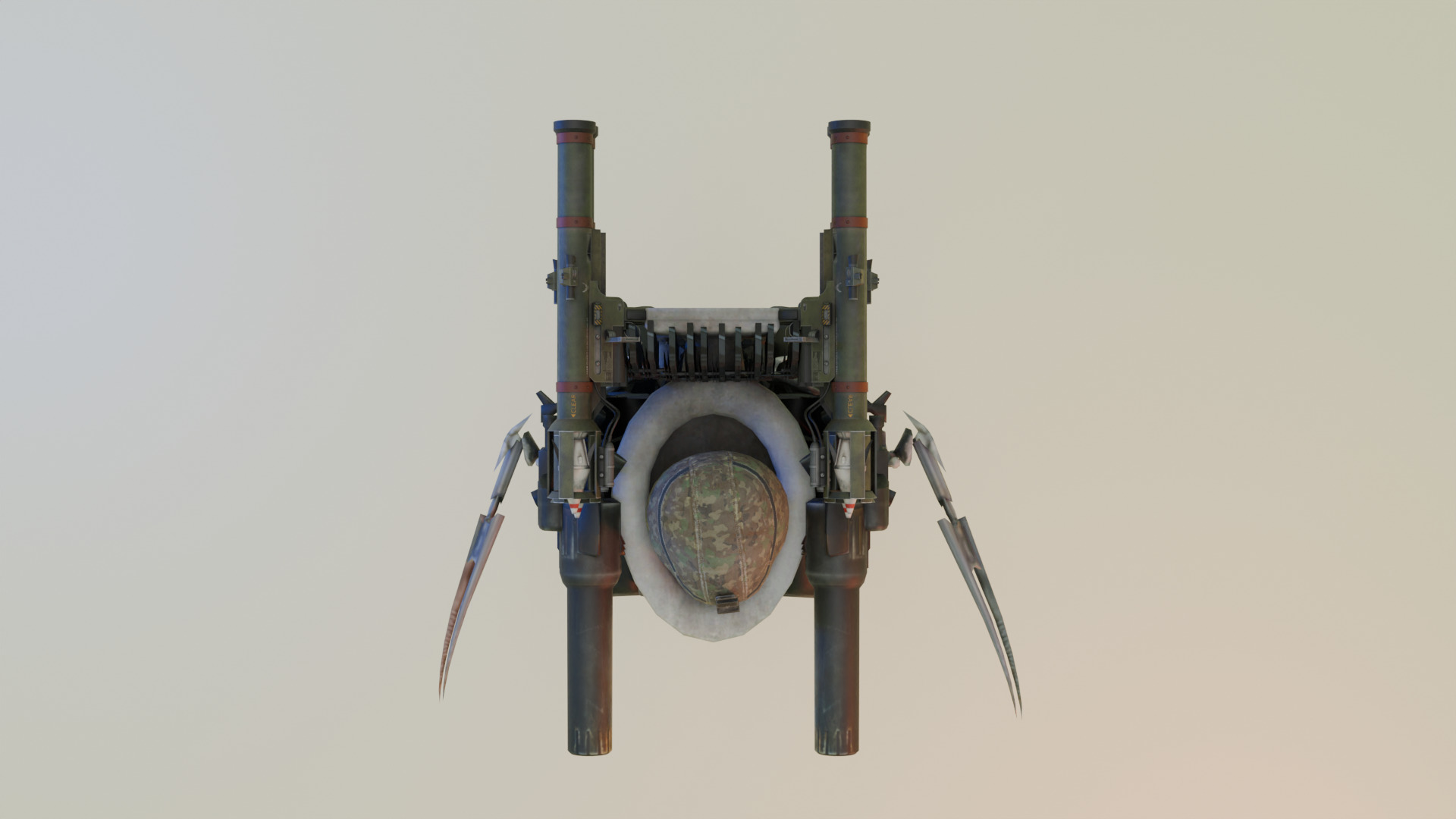 rocket laser claw skibidi toilet 3D model_5