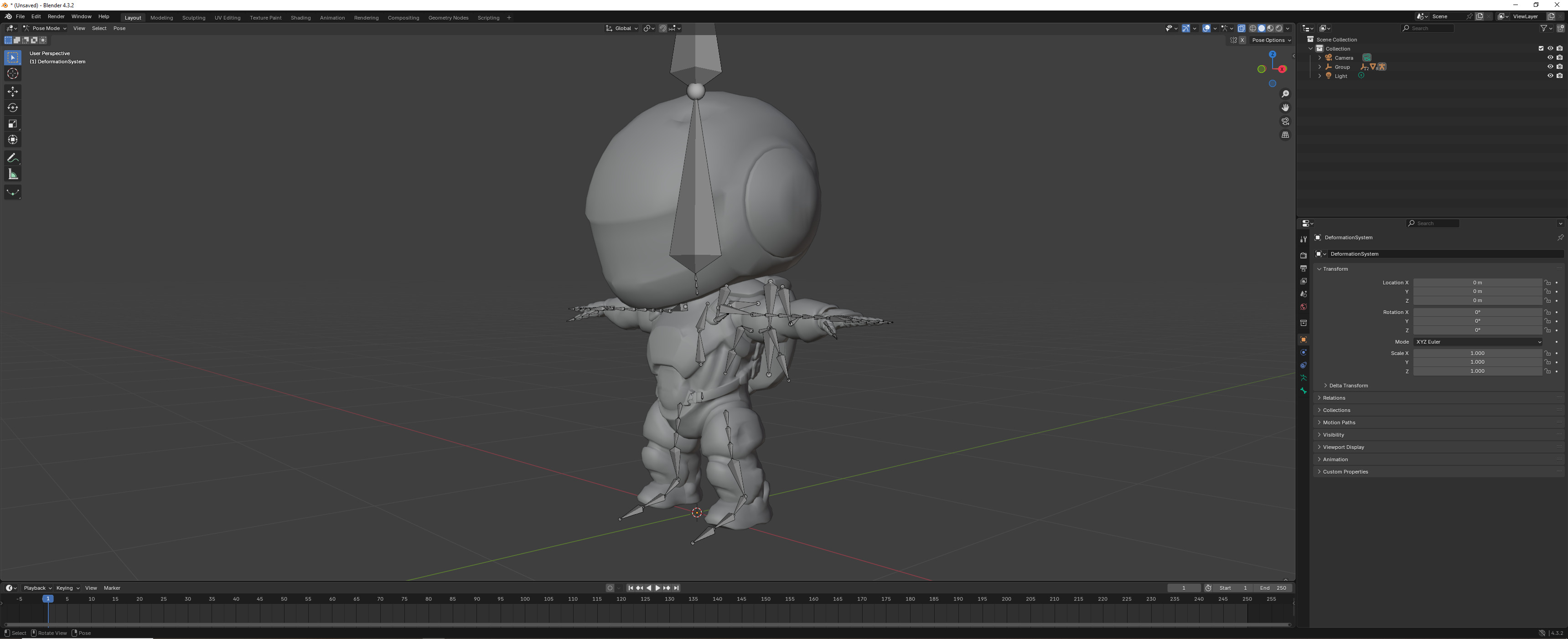 Cute Robot White Low-poly 3D model_23