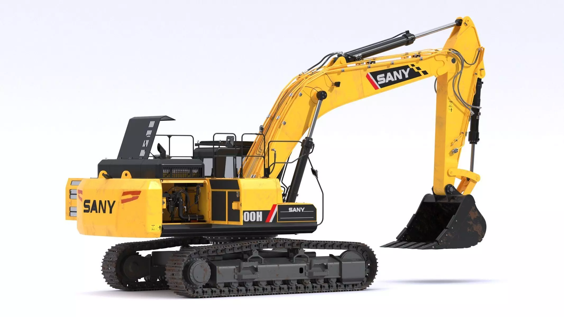 Sany SY500H Large Excavator 3D model