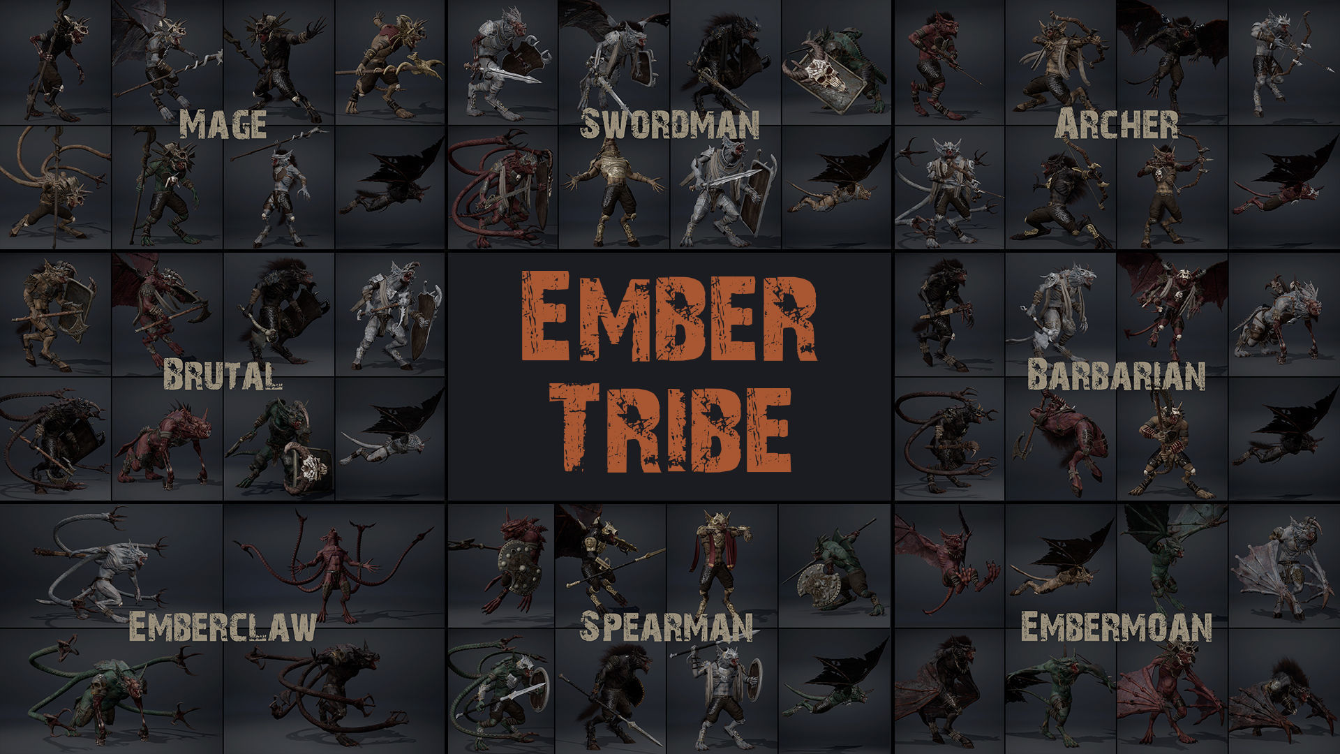 6 Tribes Bundle Part 1 3D Model Collection_65