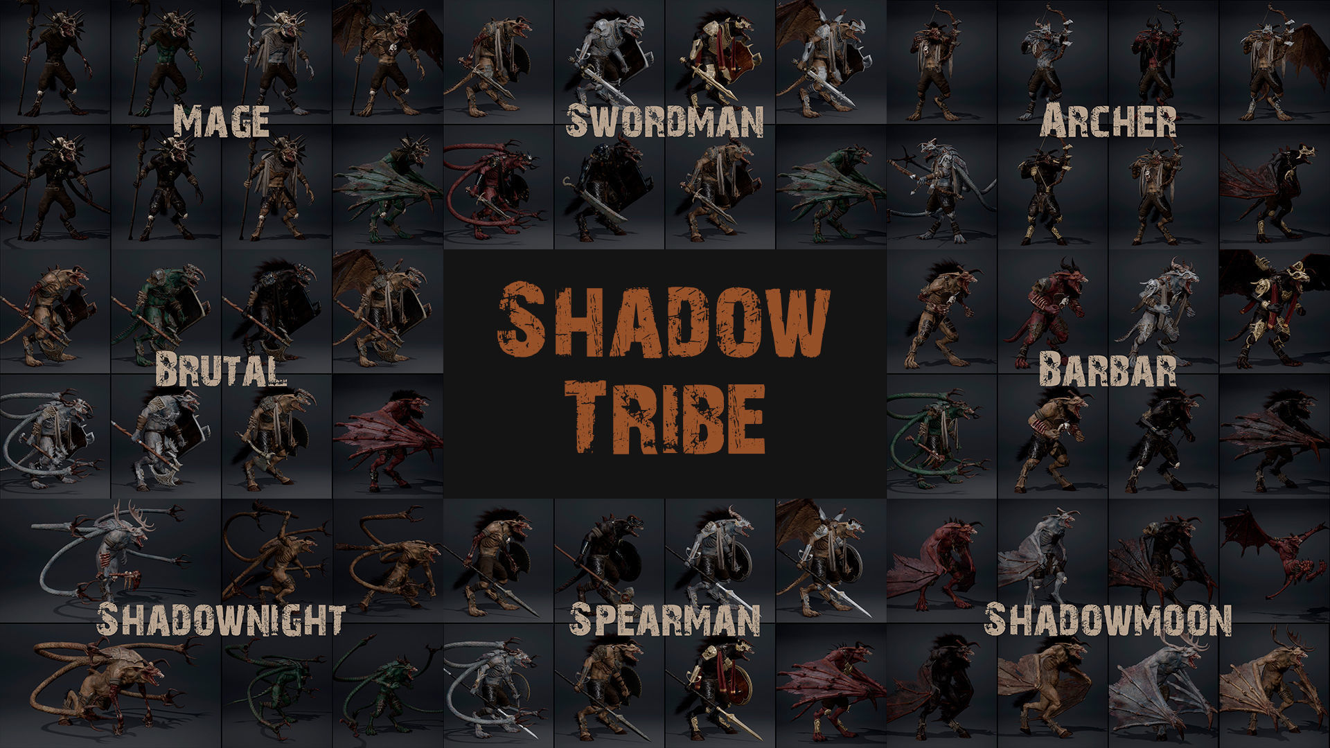 6 Tribes Bundle Part 1 3D Model Collection_67