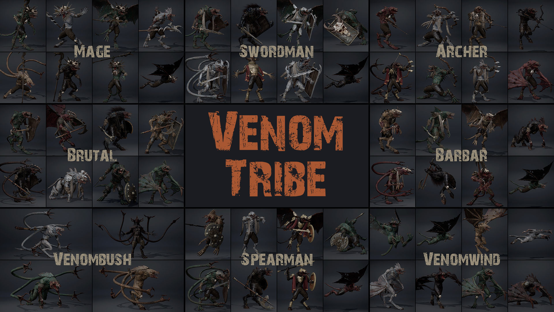 6 Tribes Bundle Part 1 3D Model Collection_68