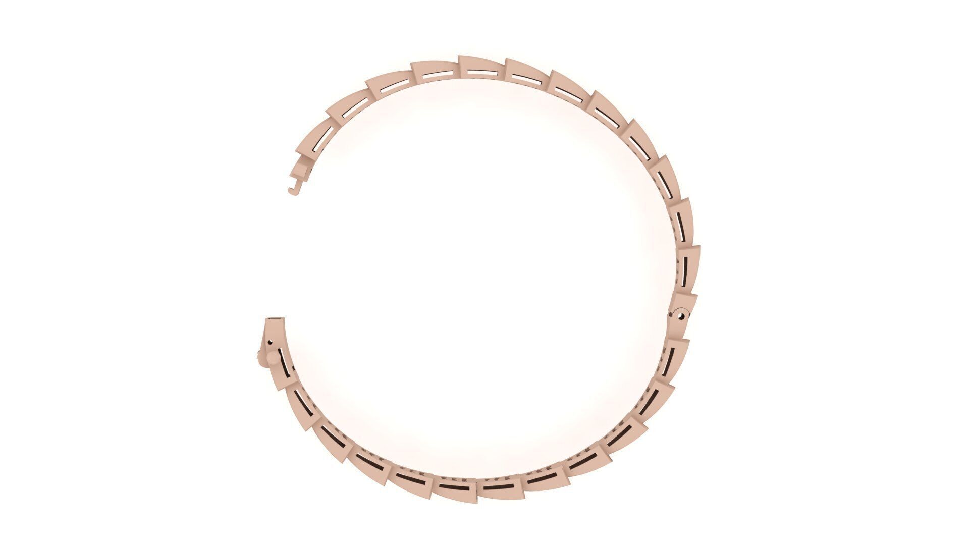 Bracelet 0036 - Sanke Bangle 3D print model_6