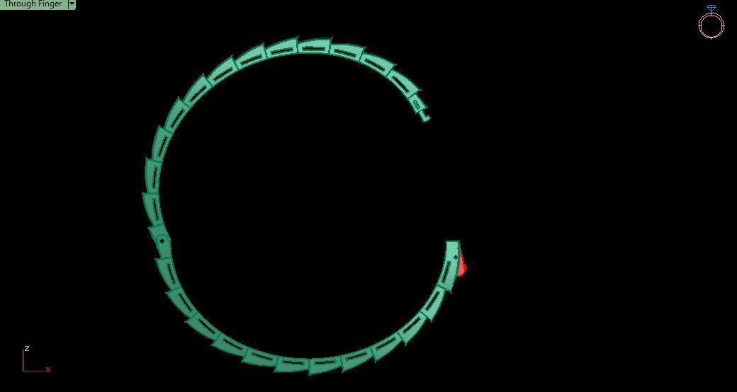 Bracelet 0036 - Sanke Bangle 3D print model_14