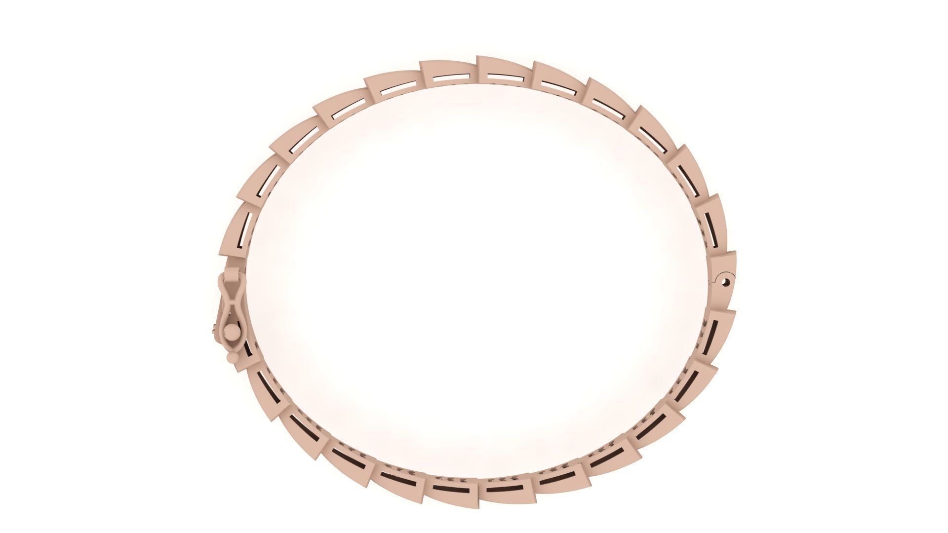 Bracelet 0036 - Sanke Bangle 3D print model_2