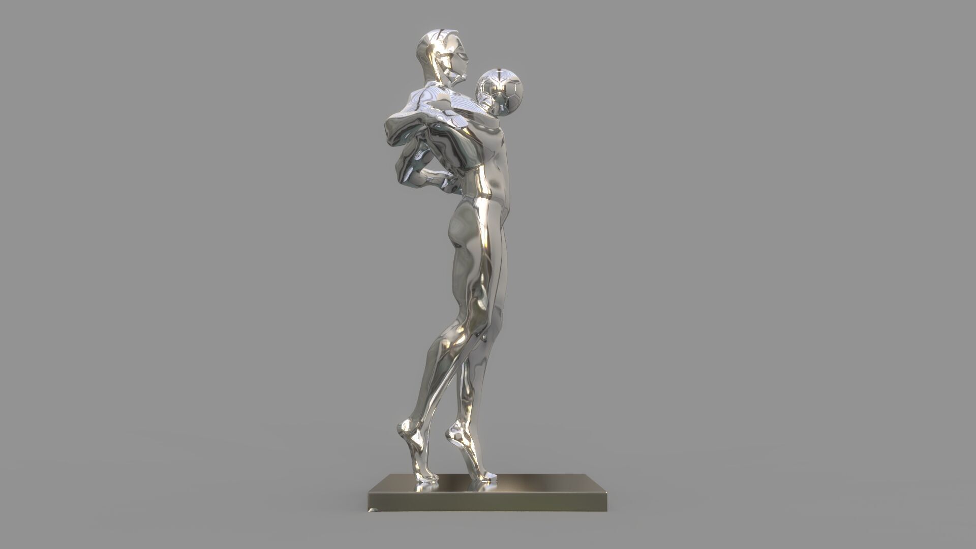 Soccer player 3D model_7