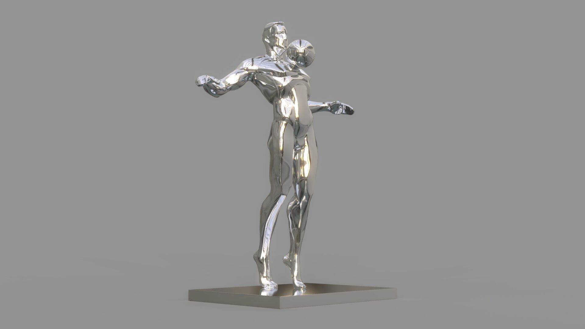 Soccer player 3D model_8