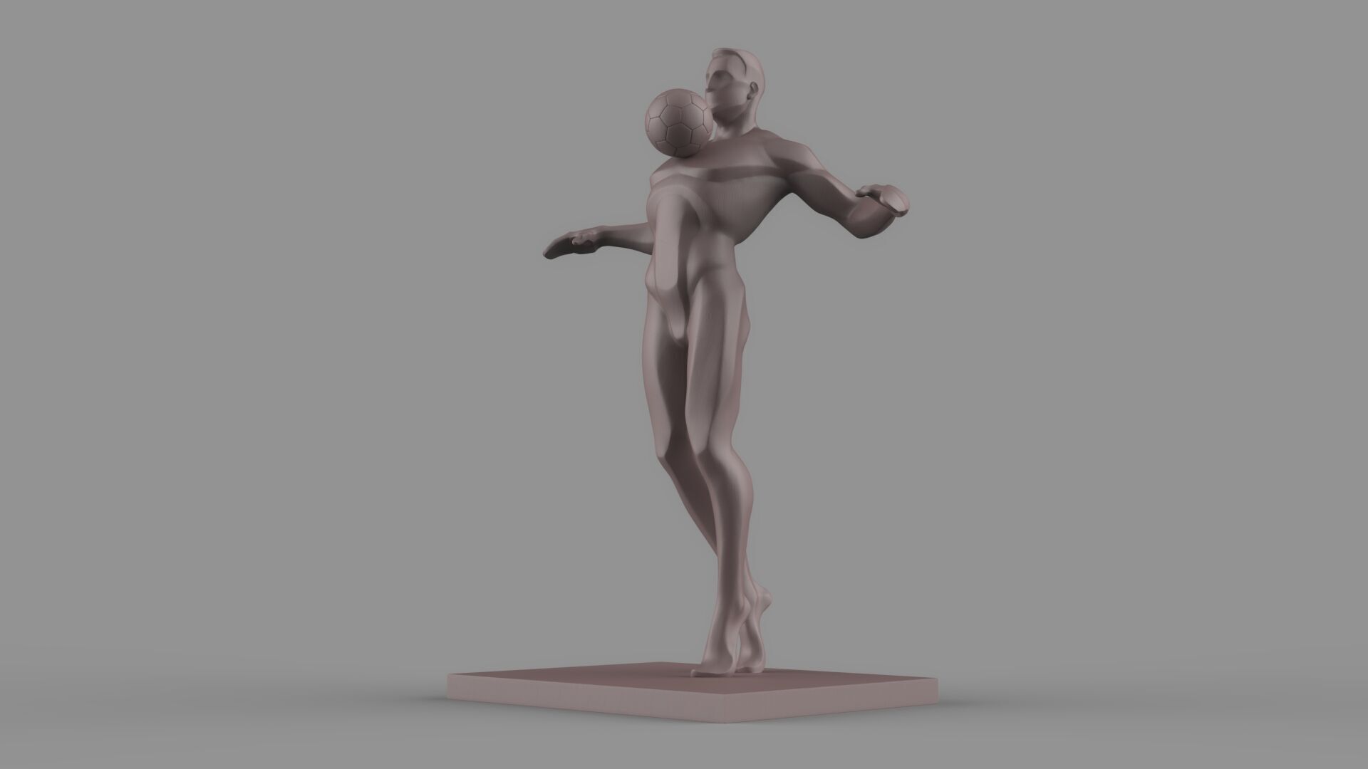 Soccer player 3D model_11
