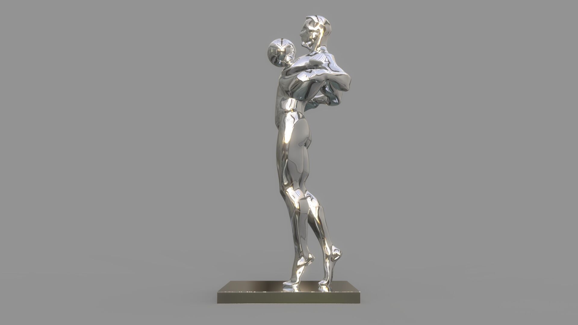 Soccer player 3D model_3