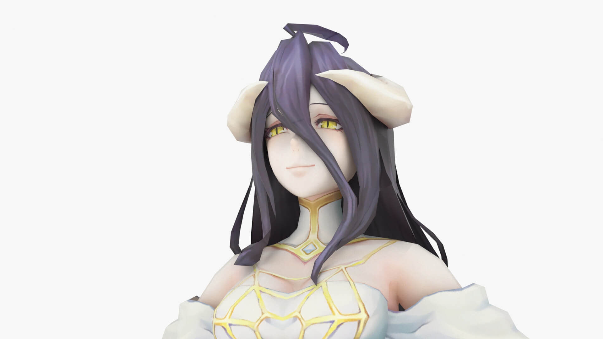 Albedo Overworld anime 3D print model_4