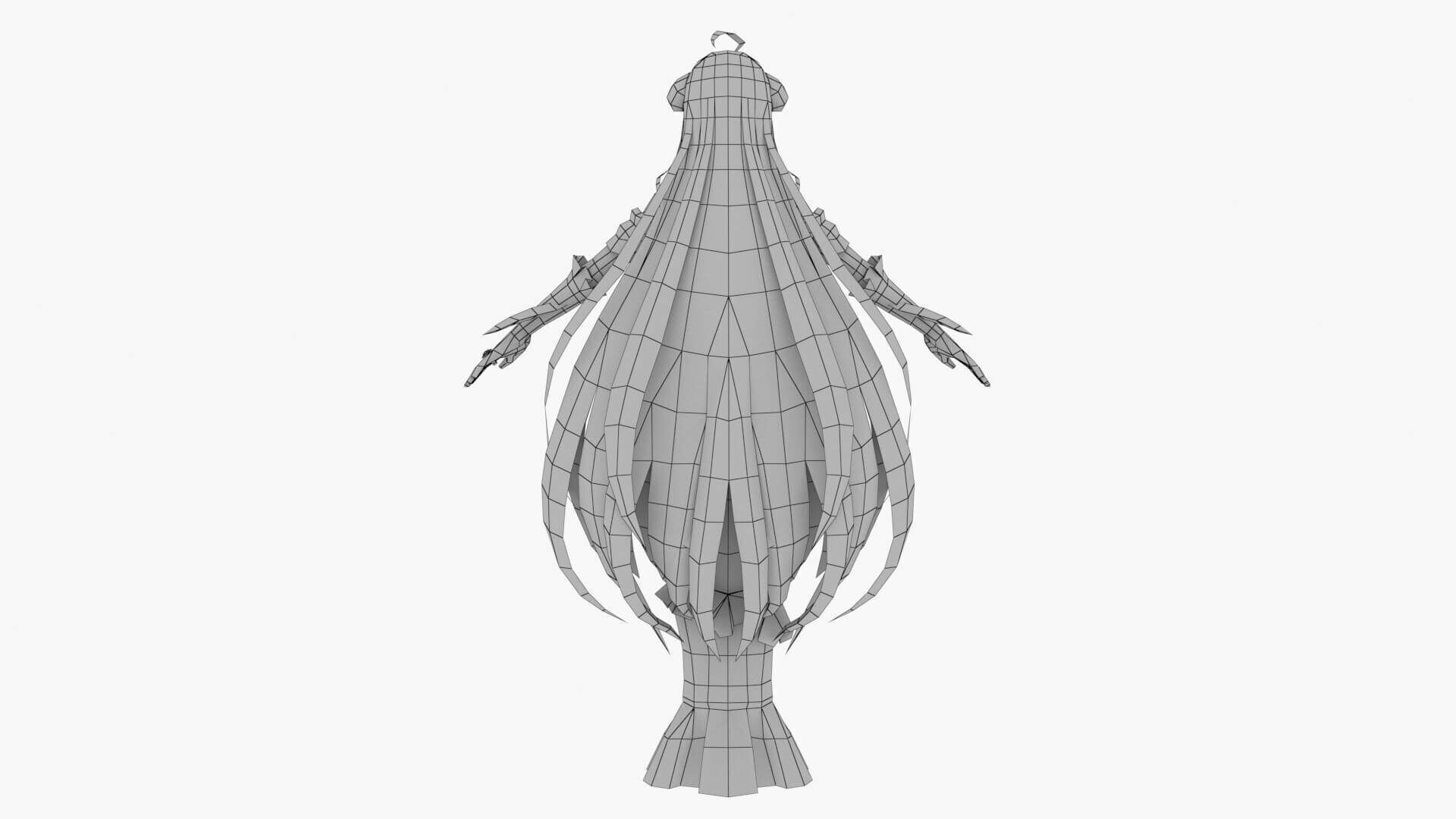 Albedo Overworld anime 3D print model_7