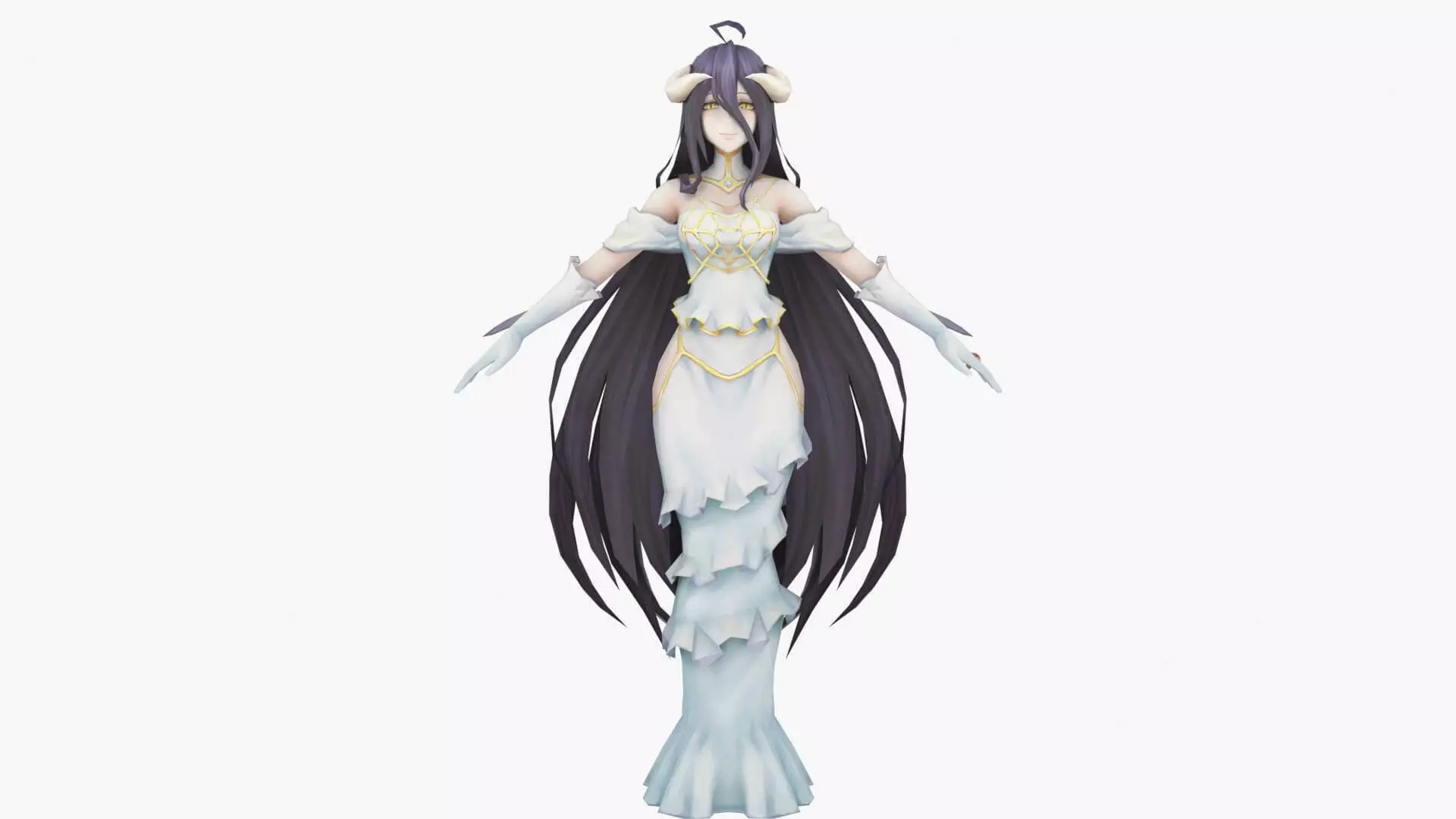 Albedo Overworld anime 3D print model_0