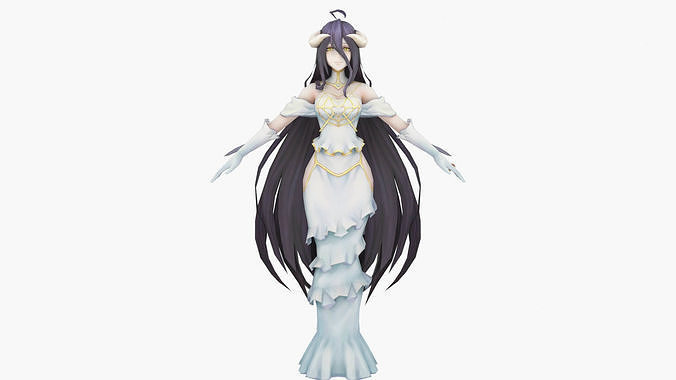 Albedo Overworld anime 3D print model
