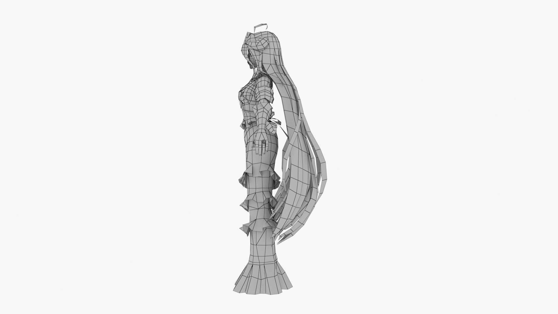Albedo Overworld anime 3D print model_6